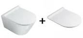Miski WC - Catalano New Zero + deską biała 1VSZ46R00+5V45STP00 - miniaturka - grafika 1