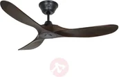 Wentylatory sufitowe - Casa Fan Deckenventilator Eco Genuino 122 schwarz/nussbaum - miniaturka - grafika 1