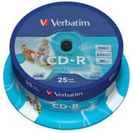 Verbatim CD-R 52x 700MB (cake 25) WIDE PRINTABLE 43439 - Nośniki danych - miniaturka - grafika 2