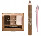 Akcesoria i kosmetyki do stylizacji brwi - Bourjois Zestaw Do Brwi Cienie Tusz + Gratis - miniaturka - grafika 1