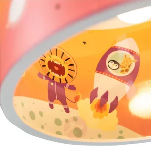 ELOBRA Lampa wisząca Little Astronaut Escape pomarańczowa - Lampy sufitowe - miniaturka - grafika 5