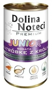 Dolina Noteci Premium Pies Junior Wątróbka z królika puszka 400g - Mokra karma dla psów - miniaturka - grafika 4