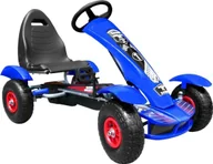 Jeździki dla dzieci - Joko Duży Gokart Pompowane Koła Niebieski F618.NIE - miniaturka - grafika 1