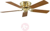 Wentylatory sufitowe - VENTILATOR Classic Flat III messing poliert 132 cm - miniaturka - grafika 1