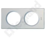 Klawisze i ramki - Legrand Ramka podwójna Celiane 069122 szkło lustrzane - miniaturka - grafika 1