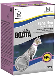 Bozita Feline Hair & Skin Sensitive tetra pak 16x190g - Mokra karma dla kotów - miniaturka - grafika 4