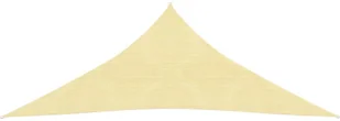 vidaXL Żagiel przeciwsłoneczny, 160 g/m, beżowy, 3x3x3 m, HDPE vidaXL - Parasole ogrodowe - miniaturka - grafika 3