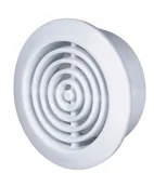 Kratki wentylacyjne - Parkanex Wentylacyjna Okrągła Tworzywo Fi 45 Biała - miniaturka - grafika 1