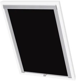 vidaXL Roleta zaciemniająca, czarna, FK06 - Rolety - miniaturka - grafika 2