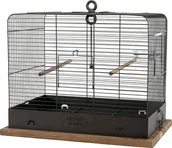 Klatki i wyposażenie dla ptaków - Zolux Klatka Retro Celestine dla ptaków 34x27x44 cm kol czarny - miniaturka - grafika 1