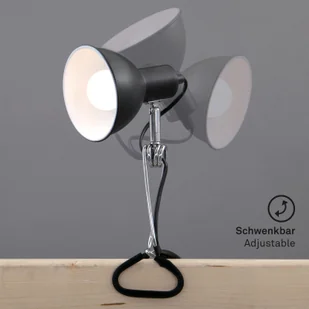 Briloner Lampa z klipsem 2790 z metalowym kloszem, czarna - Lampy stojące - miniaturka - grafika 2