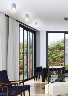 Candellux Oprawa natynkowa TUBA IP20 śr. 6.4 cm szara GU10 - Oprawy, klosze i abażury - miniaturka - grafika 3