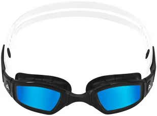 Aqua Sphere PHELPS Okularki pływackie NINJA Black White Blue Mirror - Pływanie - miniaturka - grafika 2