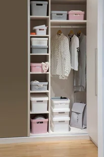 Curver Pojemnik Infinity ażurowy 17l z przykrywką Różowy 229152 - Kosze na bieliznę - miniaturka - grafika 3