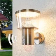 Lampy ogrodowe - LINDBY Lampa zewnętrzna Antje z diodami LED i czujnikiem - miniaturka - grafika 1
