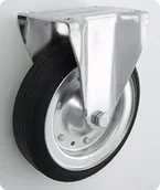 Kółka i bloczki - Zabi KOŁO METAL-GUMA 200MM OBUDOWA STAŁA 63 - miniaturka - grafika 1