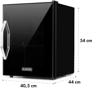Klarstein Beersafe M Onyx, lodówka, A+, LED, 2 ruszt metalowe, szklane drzwi, onyks HEA-Beersafe-M-OX - Szafy i witryny chłodnicze - miniaturka - grafika 8