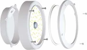 LUMAX LO1261 OPRAWA VERA 12W 900LM 840 IP65 LUMAX LO1261 - Lampy ogrodowe - miniaturka - grafika 2