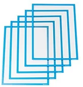 Koszulki na dokumenty - Ultradex 889007 Informacja na telefon komórkowy magnetyczny do formatu DIN A4, 5 szt. w opakowaniu, 312 X 225 MM, niebieski 889007 - miniaturka - grafika 1