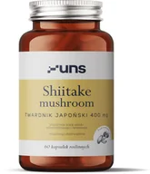 Witaminy i minerały dla sportowców - UNS Shiitake Mushroom Twardnik Japoński 400mg 60vegcaps - miniaturka - grafika 1