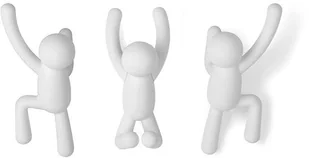 Umbra Umbra, Wieszak ścienny Buddy, biały, 7,5x16,8x7,6 cm - Miseczki i talerzyki dla dzieci - miniaturka - grafika 9