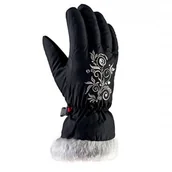 Rękawice narciarskie - Viking Rękawice Narciarskie Dziecięce Natty 09 czarny - miniaturka - grafika 1