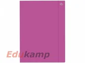 Teczki i skoroszyty - Interdruk Teczka z gumką A4+ Fluo fioletowa TC69INT - miniaturka - grafika 1