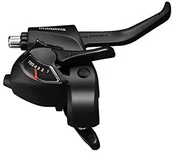 Hamulce rowerowe - Shimano Altus ST-ef41 EZ-Fire Plus STI zestaw for V-Brakes, 3 X 6 Speed, 2-palcowy Lever, Black STEF41P6AL - miniaturka - grafika 1