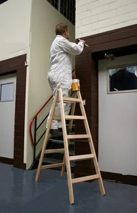 Krause 996 99675178 Drabina drewniana dwustronna ze szczeblami 2x6 wysokość robocza 3,00m) 75178-uniw - Drabiny - miniaturka - grafika 6