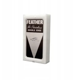 Feather 100 hojas de Doble Filo  Hi Stainless FEATHERNERE - Maszynki do golenia i wkłady - miniaturka - grafika 2