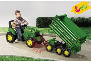 Rolly Toys Przyczepa trzyosiowa z wywrotem John Deere 125043 - Jeździki dla dzieci - miniaturka - grafika 11