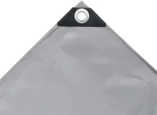 vidaXL Plandeka 650 g/m, 2 x 3 m, szara - Folie budowlane - miniaturka - grafika 4