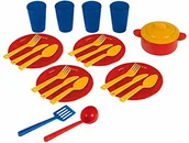 Figurki dla dzieci - Klein Theo Theo Emmas kitchen Dinner-Set - miniaturka - grafika 1