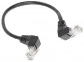 Kable - ABCVISION Patchcord RJ45/0.25-KK/B czarny kat.5e 0.25m RJ45/0.25-KK/B - miniaturka - grafika 1