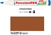 Kredki, ołówki, pastele i pisaki - KREUL PISAK DO PORCELANY KREUL PORCELAINPEN EASY BROWN KR 16329 - miniaturka - grafika 1