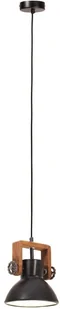 VidaXL Industrialna lampa wisząca, 25 W, czarna, okrągła, 19 cm, E27 320537  VidaXL - Lampy pozostałe - miniaturka - grafika 5