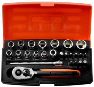 BAHCO SNA Europe Zestaw nasadek 1/4" 25 szt. SL25 SL25 - Śrubokręty - miniaturka - grafika 2