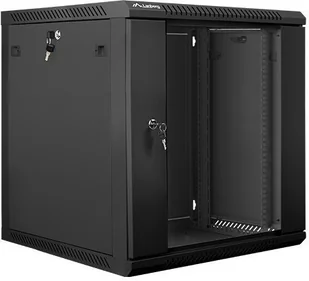 Lanberg Szafa 19" 12U, 600x600, Czarna FLAT PACK WF01-6612-10B - Szafy rack - miniaturka - grafika 2