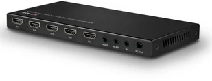 Lindy 38249 Przełącznik switch 4-portowy HDMI 4K UHD z audio portem optycznym i analogowym + pilot IR Polska Gwarancja - Rozgałęźniki - miniaturka - grafika 3