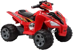 LEAN CARS Quad na Akumulator Duże Koła Czerwony - Pojazdy elektryczne dla dzieci - miniaturka - grafika 2