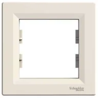 Klawisze i ramki - Schneider Asfora ramka pojedyncza kremowa EPH5800123 - miniaturka - grafika 1