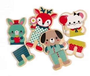 Janod 8 BABY FOREST MAGNETS - Klocki - miniaturka - grafika 11