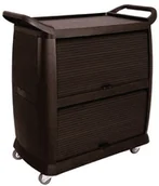 Pojemniki i kosze gastronomiczne - Vogue Wózek z półką | 1050x980x460 mm DK737 - miniaturka - grafika 1