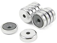 Garnki - first4magnetsTM first4magnets y30bh garnek f4mf25  10 °C/umywalka grająca magnes ferrytowy wyciągnąć, 2,9 kg, opakowanie z 10, metalowy, srebrny, 25 MM średnica x grubość 7 MM X 5 MM F4MF25-10 - miniaturka - grafika 1