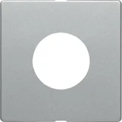 Wyłączniki światła i elektryczne - Hager sp. z o.o. Q.1/Q.3 Płytka czołowa do łącznika i sygnalizatora świetlnego E10 alu aksamit lakierowany 11246084 - miniaturka - grafika 1