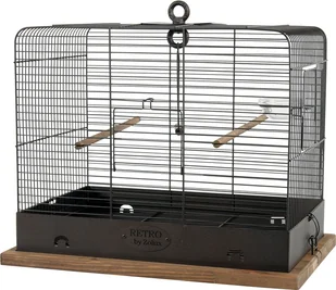 Zolux Klatka Retro Celestine dla ptaków 34x27x44 cm kol czarny - Klatki i wyposażenie dla ptaków - miniaturka - grafika 3