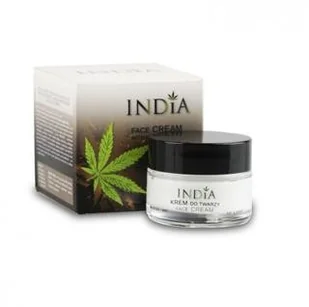 India Krem do twarzy z olejem z konopii 50 ml - Kremy do twarzy - miniaturka - grafika 2