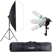 Inne akcesoria studyjne - CineGEN Lampa światła stałego SOFTBOX 80x120 5x65W 290cm + torba CGES-81615 - miniaturka - grafika 1