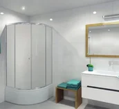 Kabiny prysznicowe - Durasan VEKTOR WK 90x90x165 - miniaturka - grafika 1