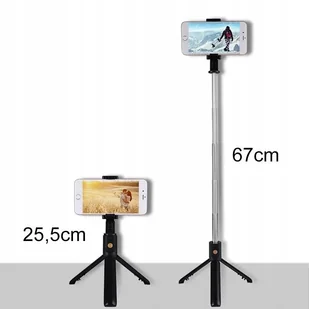 SEVERNO Kijek do selfie stick statyw tripod + pilot bluetooth TERRY-9622 - Selfie stick - miniaturka - grafika 6
